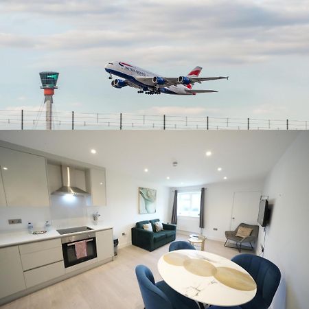 10 Min Drive To Airport - Free Parking - 15 Min Bus Ride - Ev Charge Available Apartment Stanwell Bagian luar foto